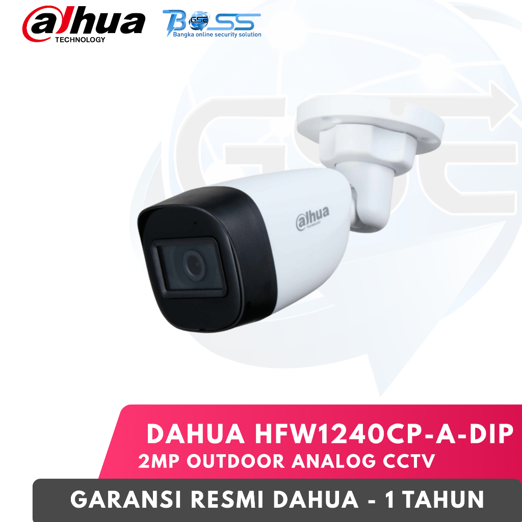 CCTV ANALOG OUTDOOR DAHUA HAC-HFW1240CP-A-DIP 2MP