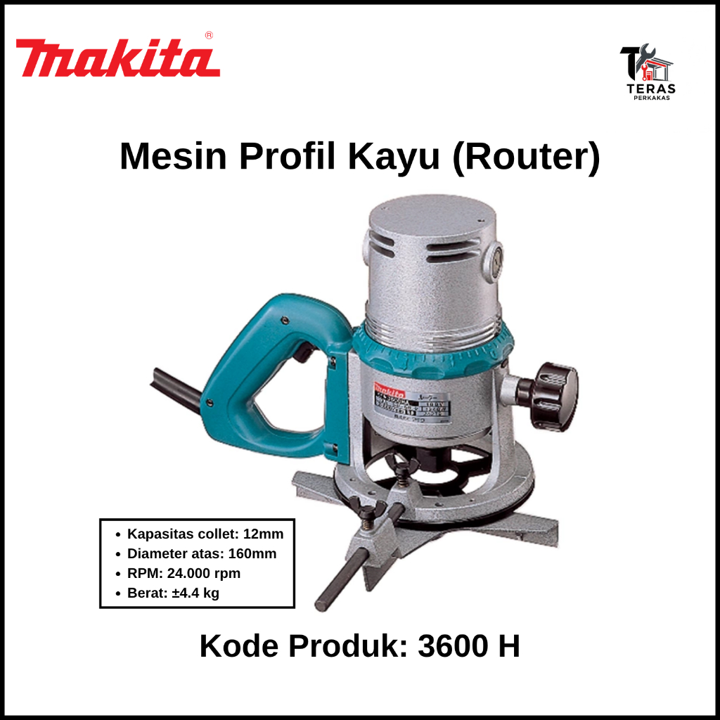 MAKITA Mesin Profil Kayu (Router) Makita 3600 H / 3600H