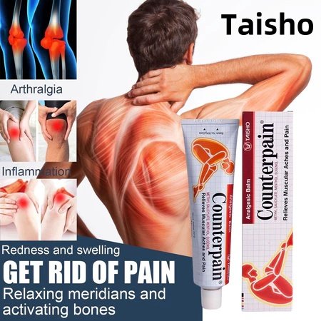 [ORI & EXP 2028] Taisho Counterpain Cream 120gr / Krim Analgesic Balm Meringankan Nyeri / Encok / Ke