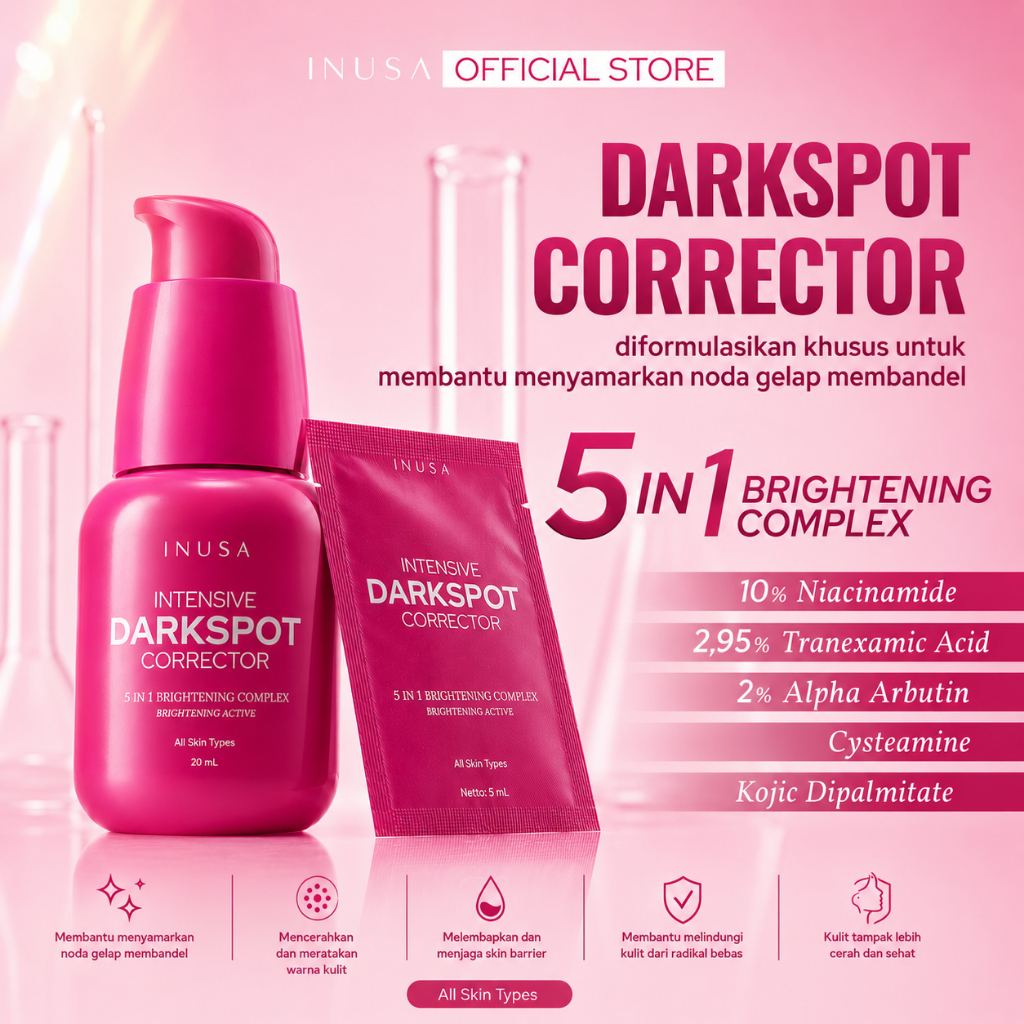Inusa Intensive Darkspot Corrector Serum | Perawatan Intensif untuk Noda Hitam 20ml