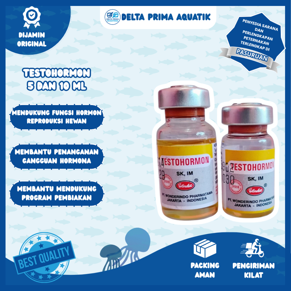 TESTOHORMON 5 DAN 10 ML - Hormon Burung, Ternak, Ayam, Kelinci