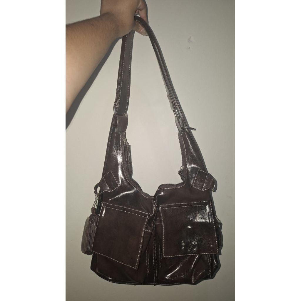 Preloved Tako Bag Miki Medium Baked Coffee