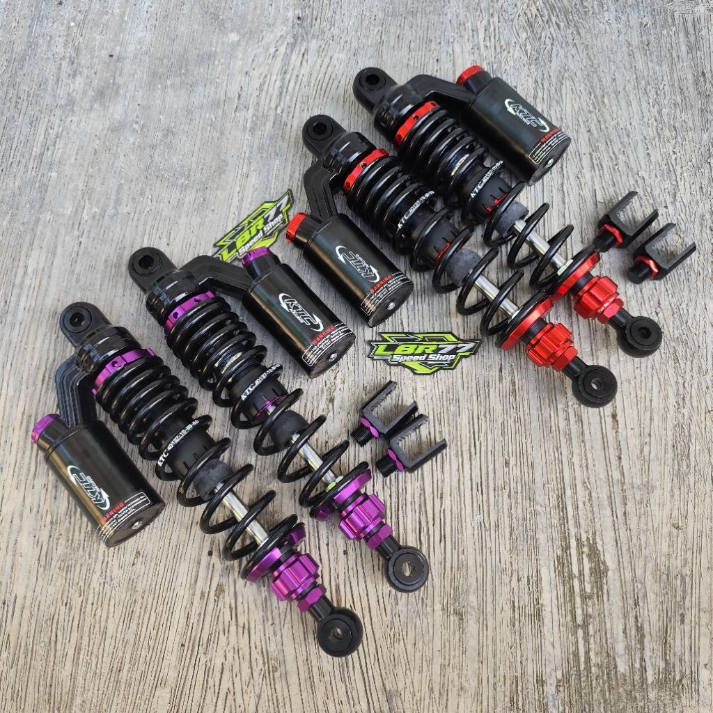 shockbreaker copy ktc shok tabung atas as gold skok tabung atas as gold 320mm 340mm 340 320 BLACK SE