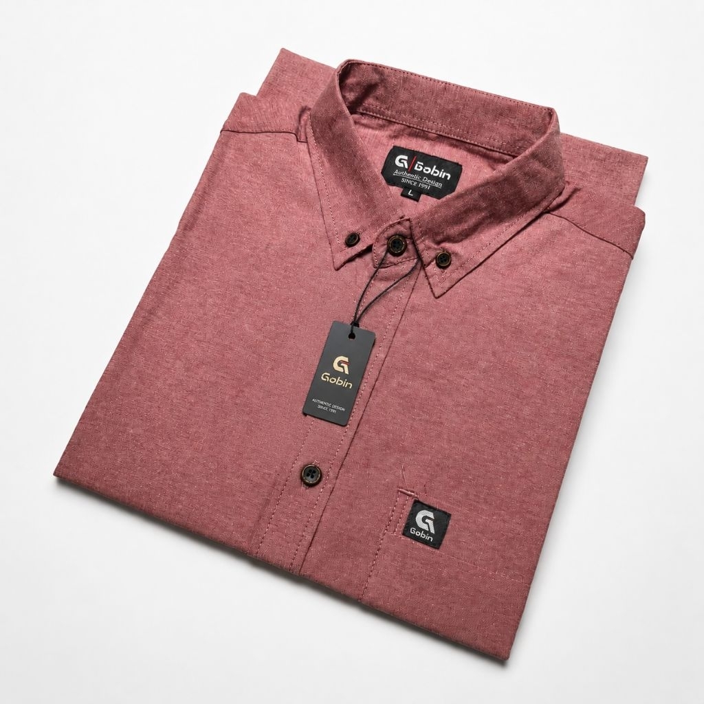 Kemeja Polos Pria Lengan Pendek Baju Hem Pria Formal Katun Premium Warna Lengkap