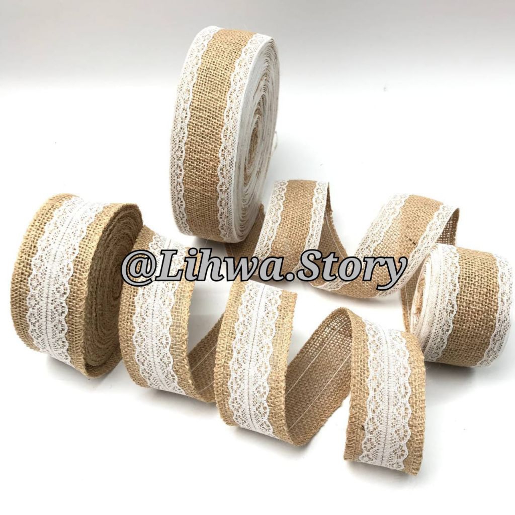 1 ROLL - PITA GONI RENDA PER 2 METER / PITA GONI RENDA / GONI RENDA / PITA GONI
