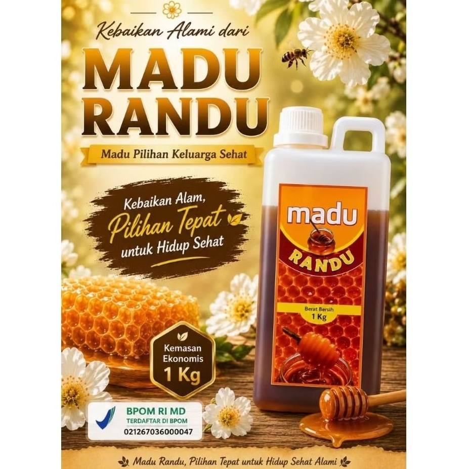 Madu Randu 1kg Mabruuk