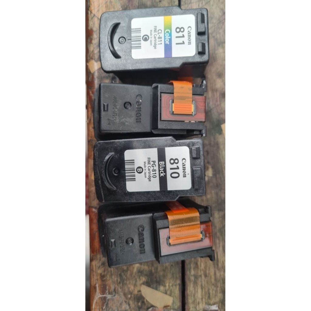 Canon 810 black dan 811 color baru losepack tanpa dus original 100%  (  buka dus tidak jadi dipakai 