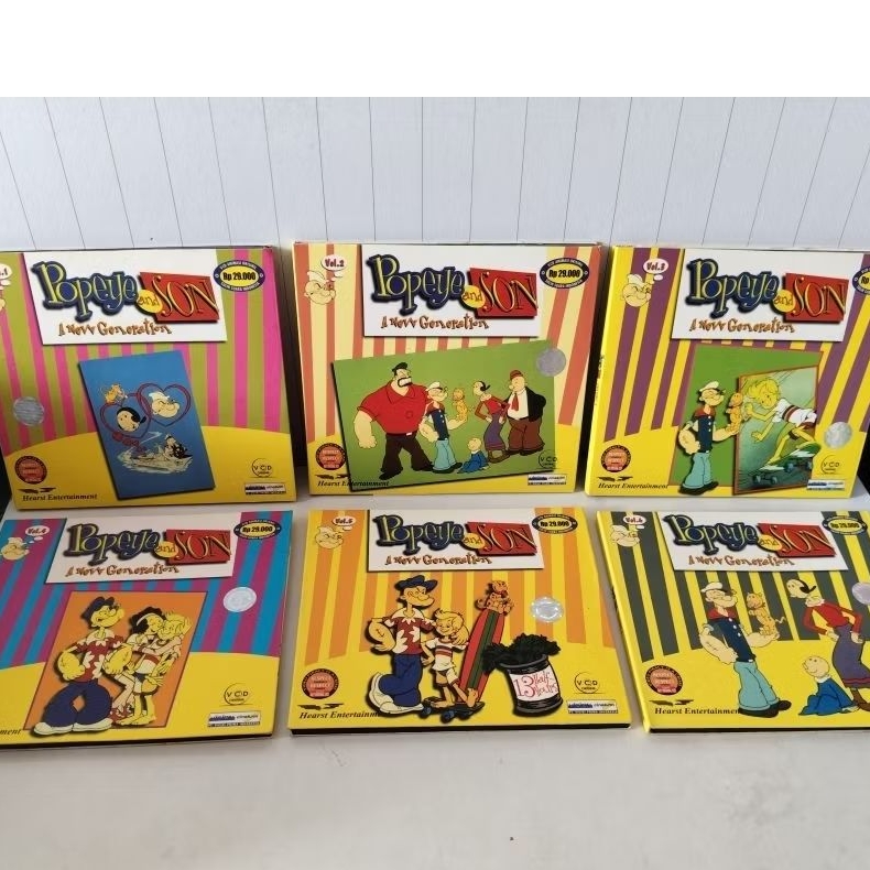 VCD POPEYE AND SON , NEW GENERATION VOL. 1-6 (Original)