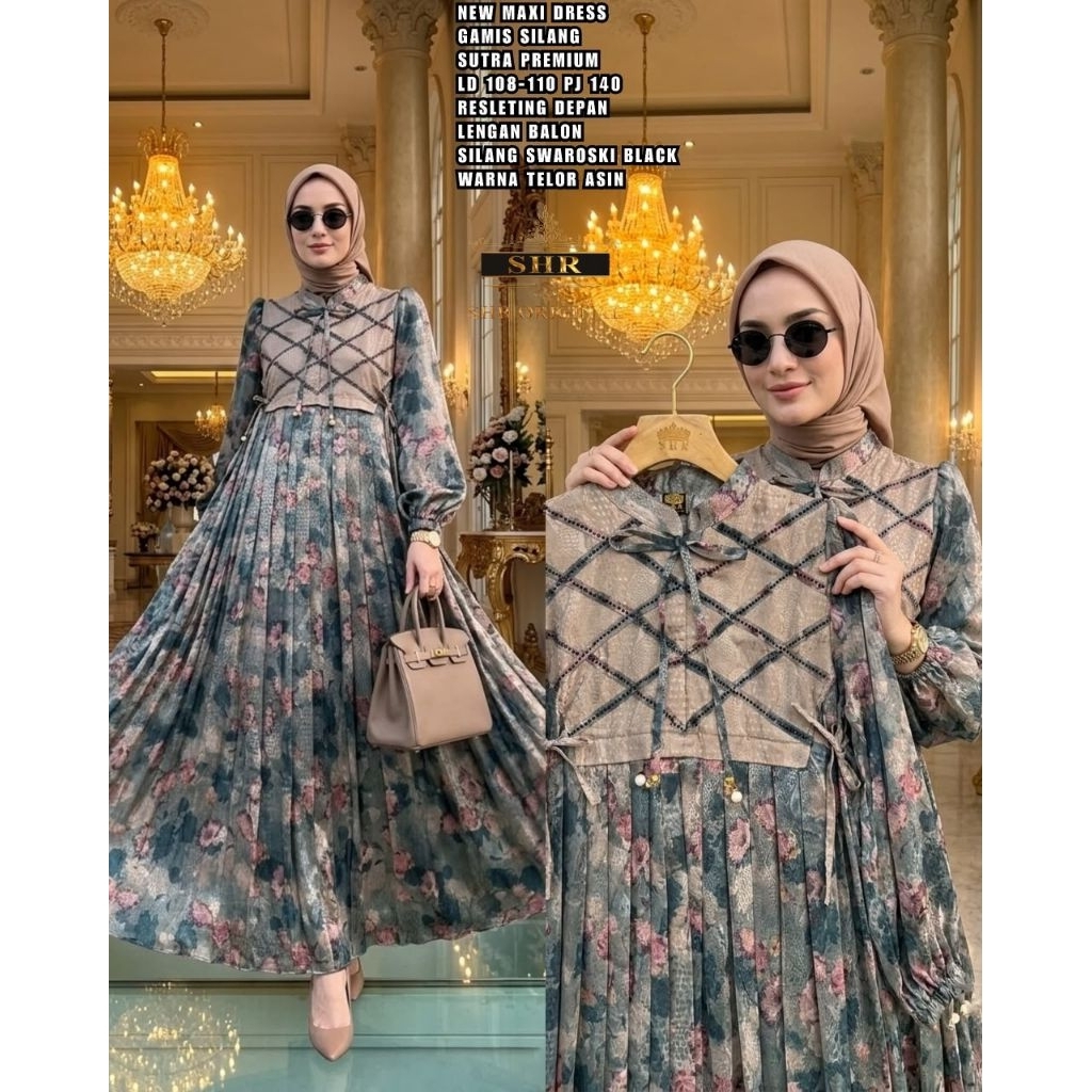 READY BAJU GAMIS SHR DADA SILANG PAYET COD