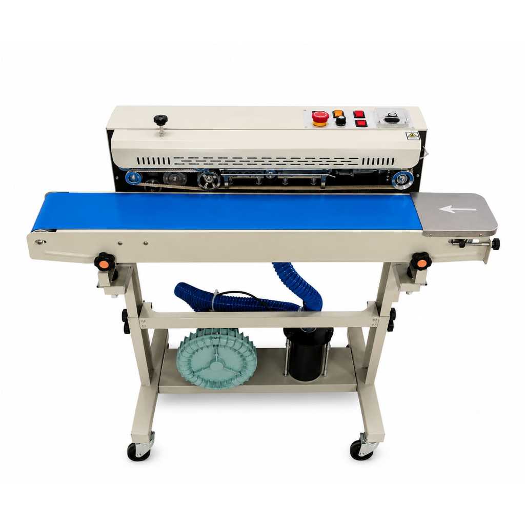 Sealer Continuous + Blower (Angin) | Mesin Sealer Plastik Otomatis SF-150G