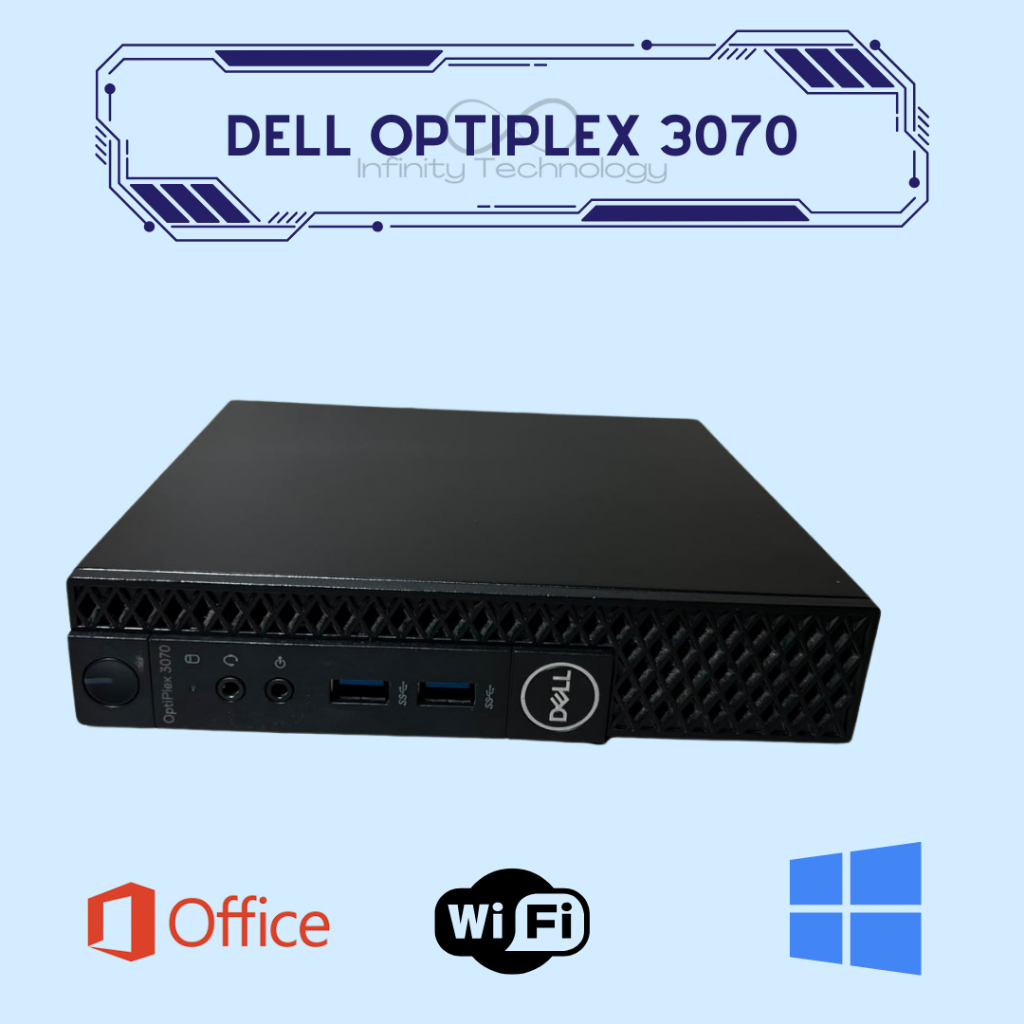 Mini PC Dell Optiplex 3070 Micro Core i3 Gen 9 - RAM 8GB Windows 10