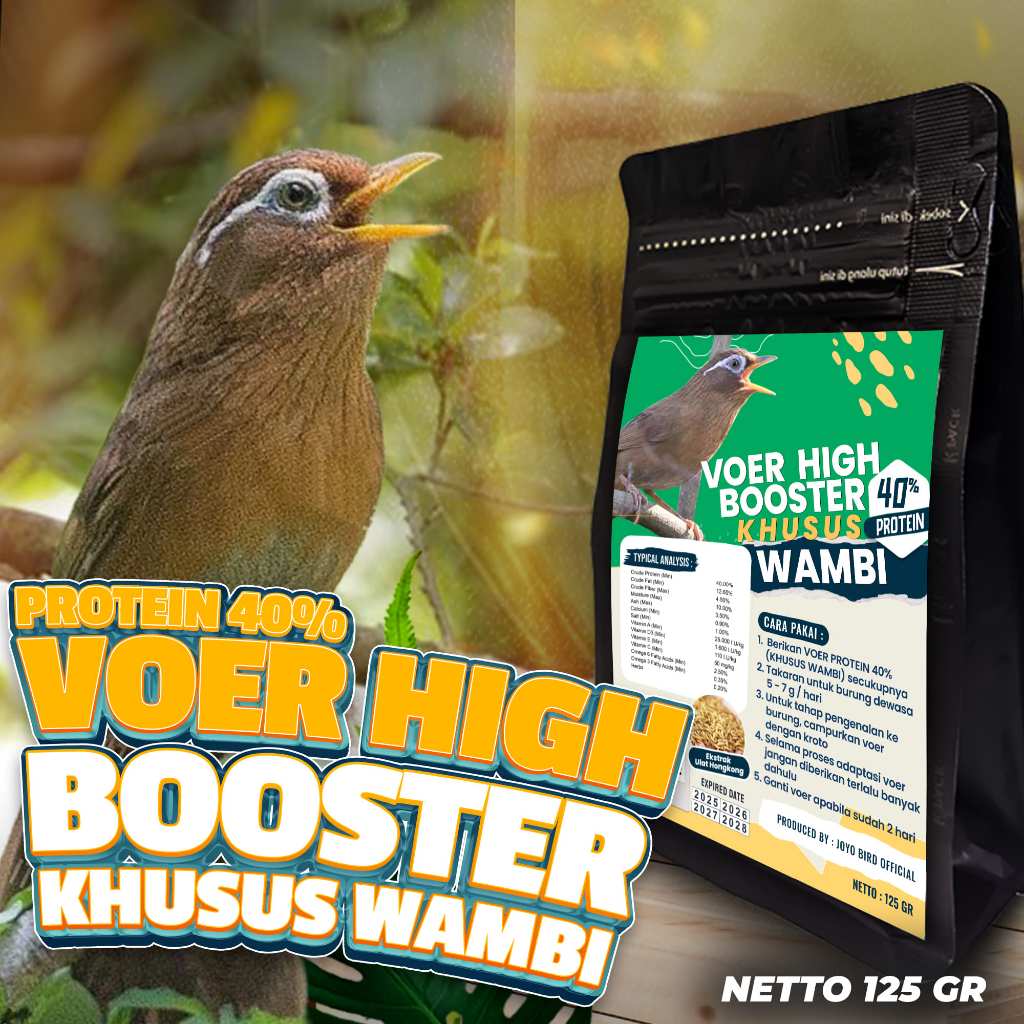 MAKANAN BURUNG WAMBIE | VOER WAMBIE JUARA LOMBA WAMBIE | EKSTRAK ULAT HONGKONG | PAKAN JUARA LOMBA W