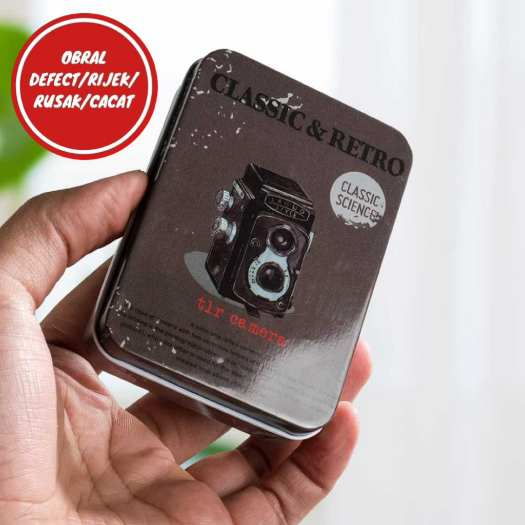 [OBRAL RIJEK] Kotak Tempat Cases Creative Design Tinplate - JD-SH190