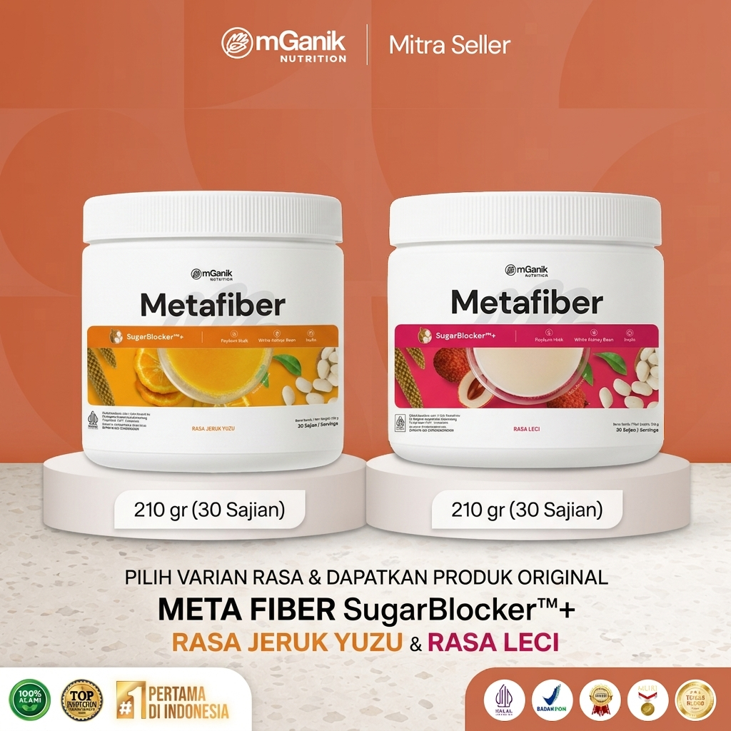 Metafiber Mganik Makassar Rasa Jeruk Yuzu & Lyche