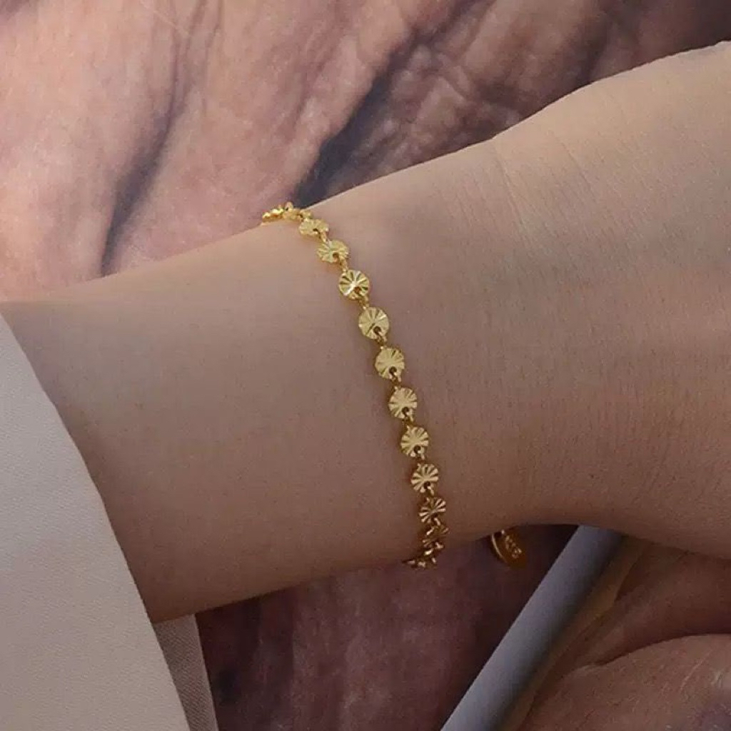 LUXURY Gelang Rantai Titanium minimalis