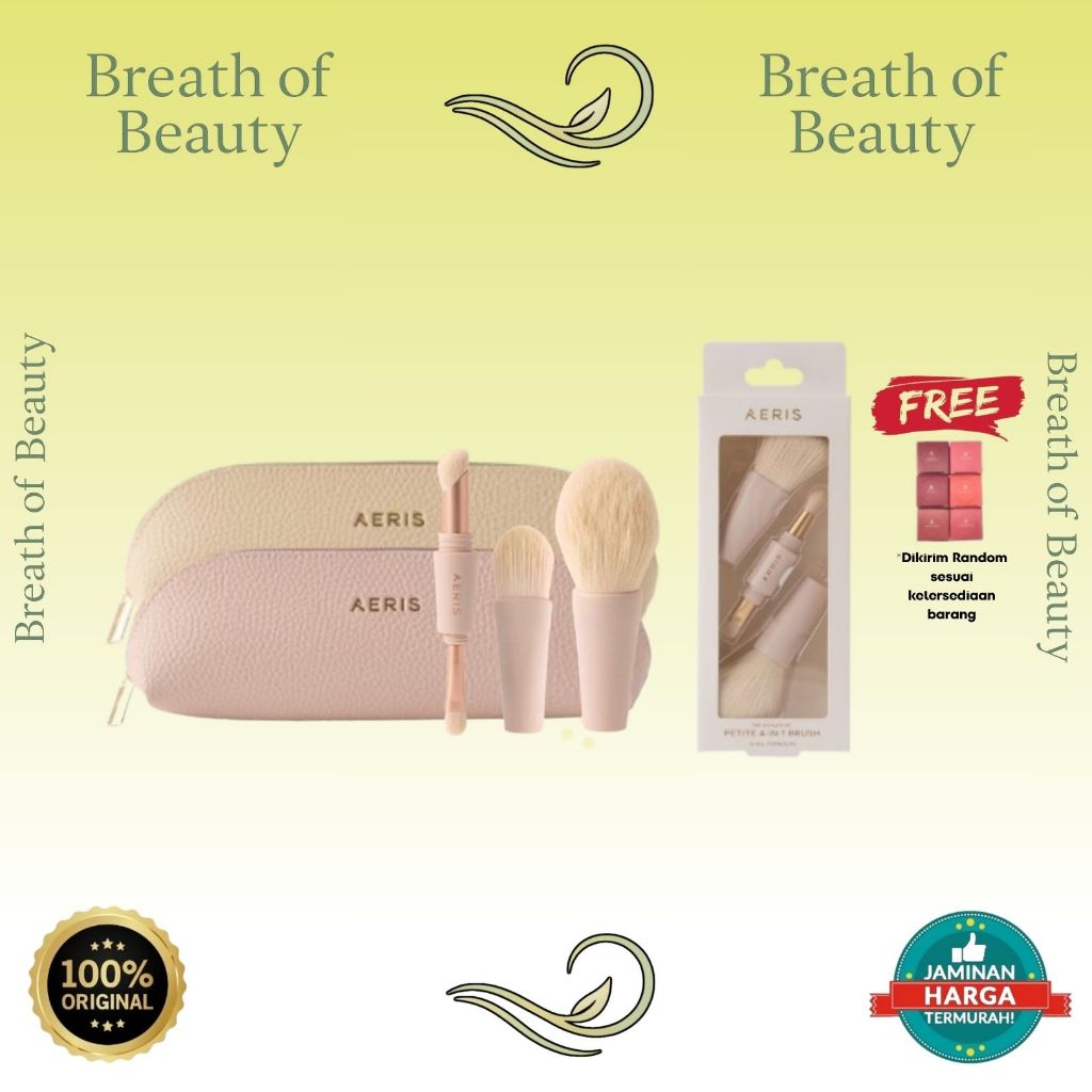 Aeris Beauté The Signature 4 in 1 Brush with Pouch | Beauty Beaute