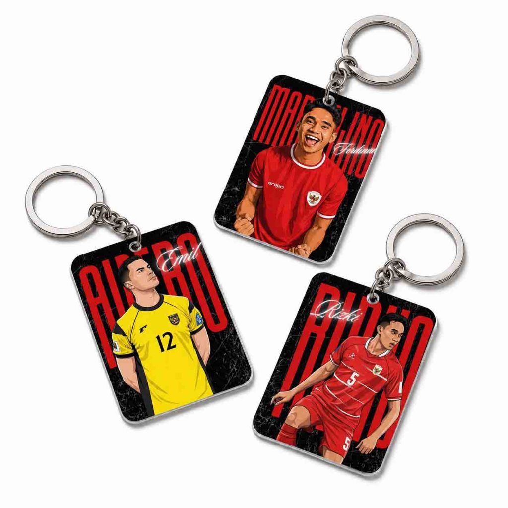 Gantungan Kunci Timnas Indonesia Merchandise Garuda Akrilik Premium Merchandise souvenir pemain timn