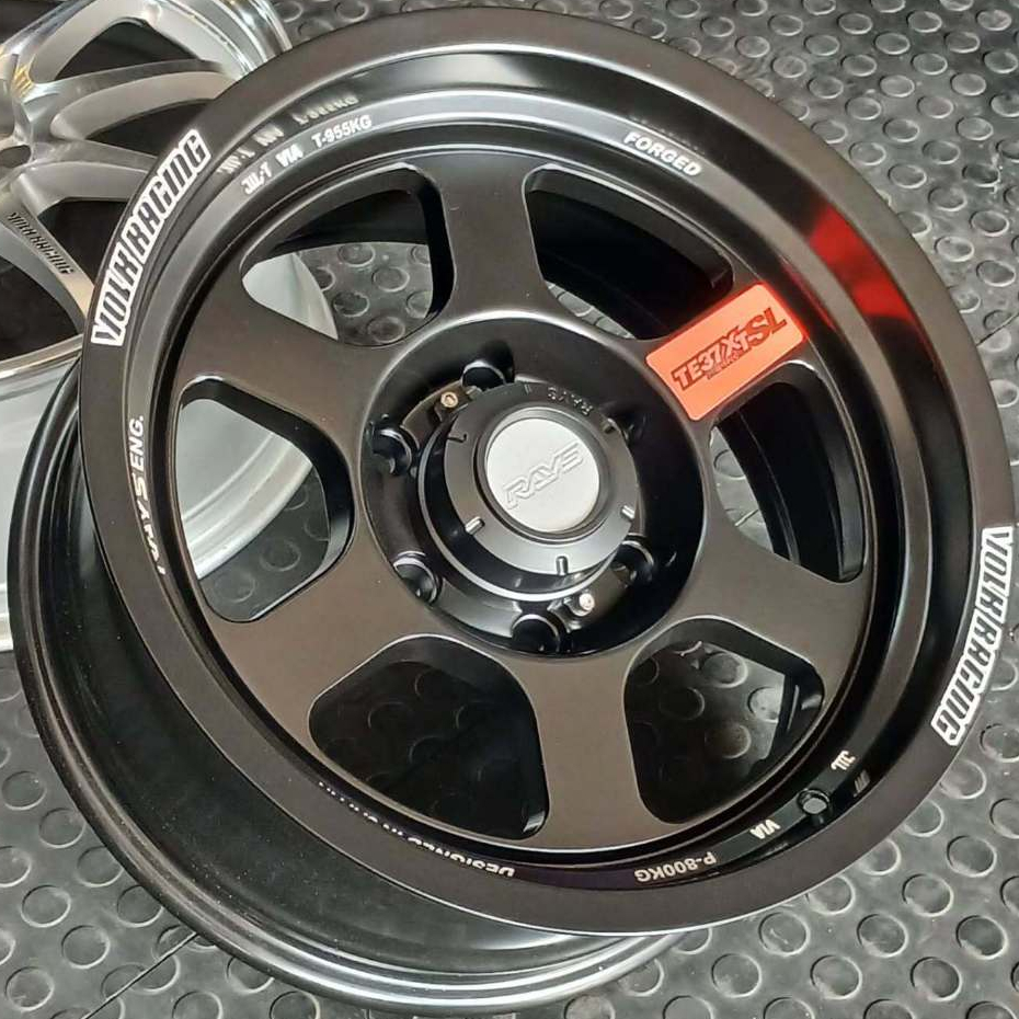 Velg Mobil R17 Material Alloy Rep.Volk Rays TE37 XT Ring 17 Lebar 8 ET 0 PCD 6x139 Matt Black