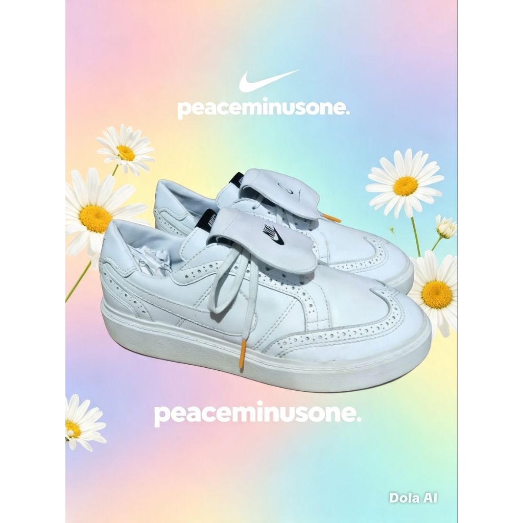 preloved G-Dragon PEACEMINUSONE x Nike Kwondo 1 'White' 43