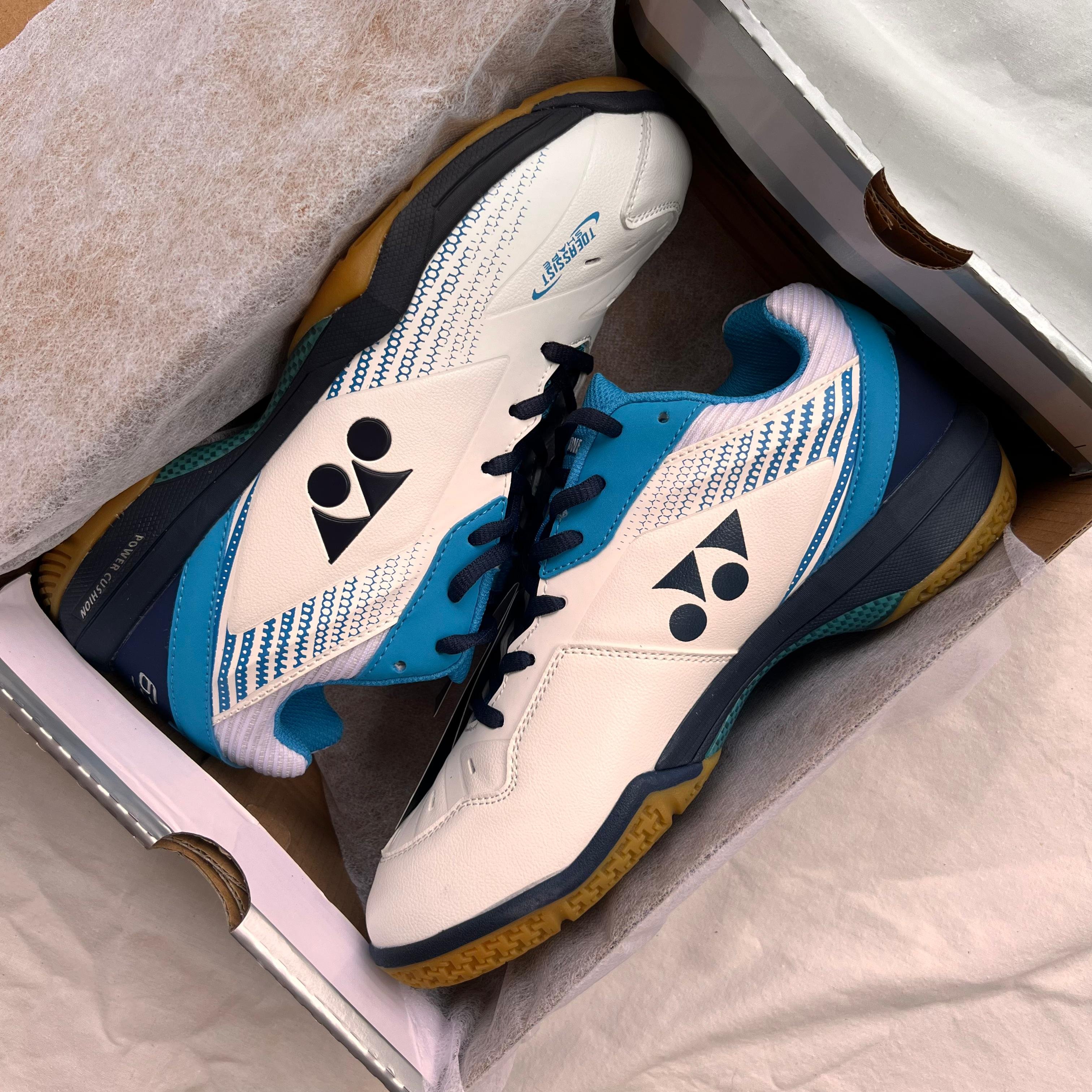 Sepatu yonex SHB65Z3CEX White Blue Ukuran Pria & Wanita ( 36-45 ) Couple.