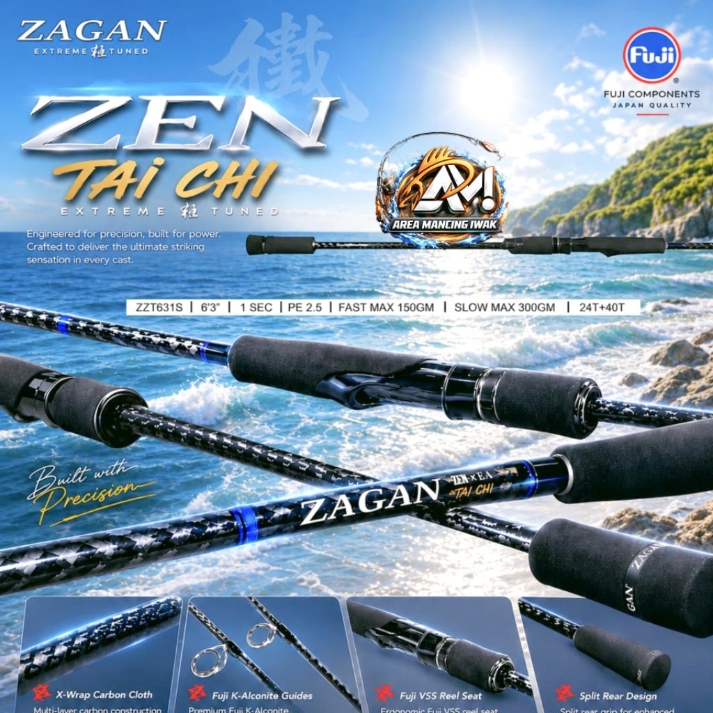 Joran Zen X EA ZAGAN TAI CHI Taichi Spinning & Baitcasting