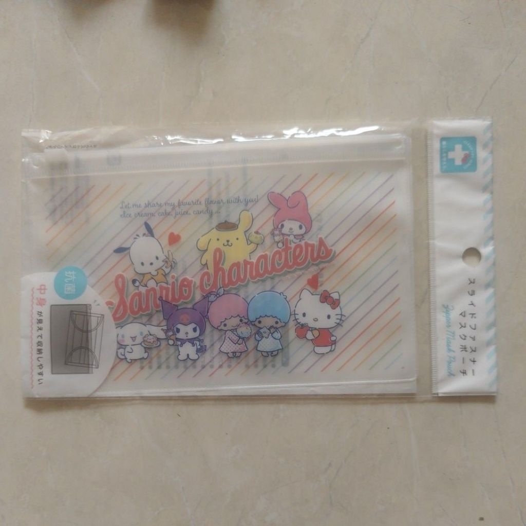 sanrio character hello kitty my melody kuromi cinnamoroll pompompurin fastener case mickey mouse sli