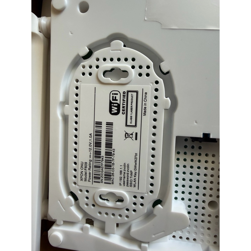 modem xpon f609 onu xpon f609