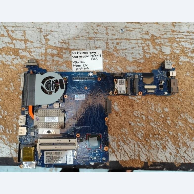 MOBO LAPTOP HP ELITEBOOK 2560P 12,5" SOCKET I3/I5/I7 GEN2 VGA INTEL
