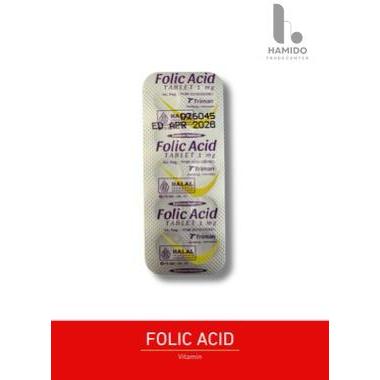 FOLIC ACID 1 MG 10 TABLET
