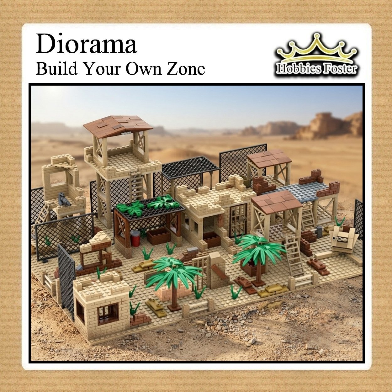 BRF MOC Building Diorama Military Pangkalan Militer - WY B