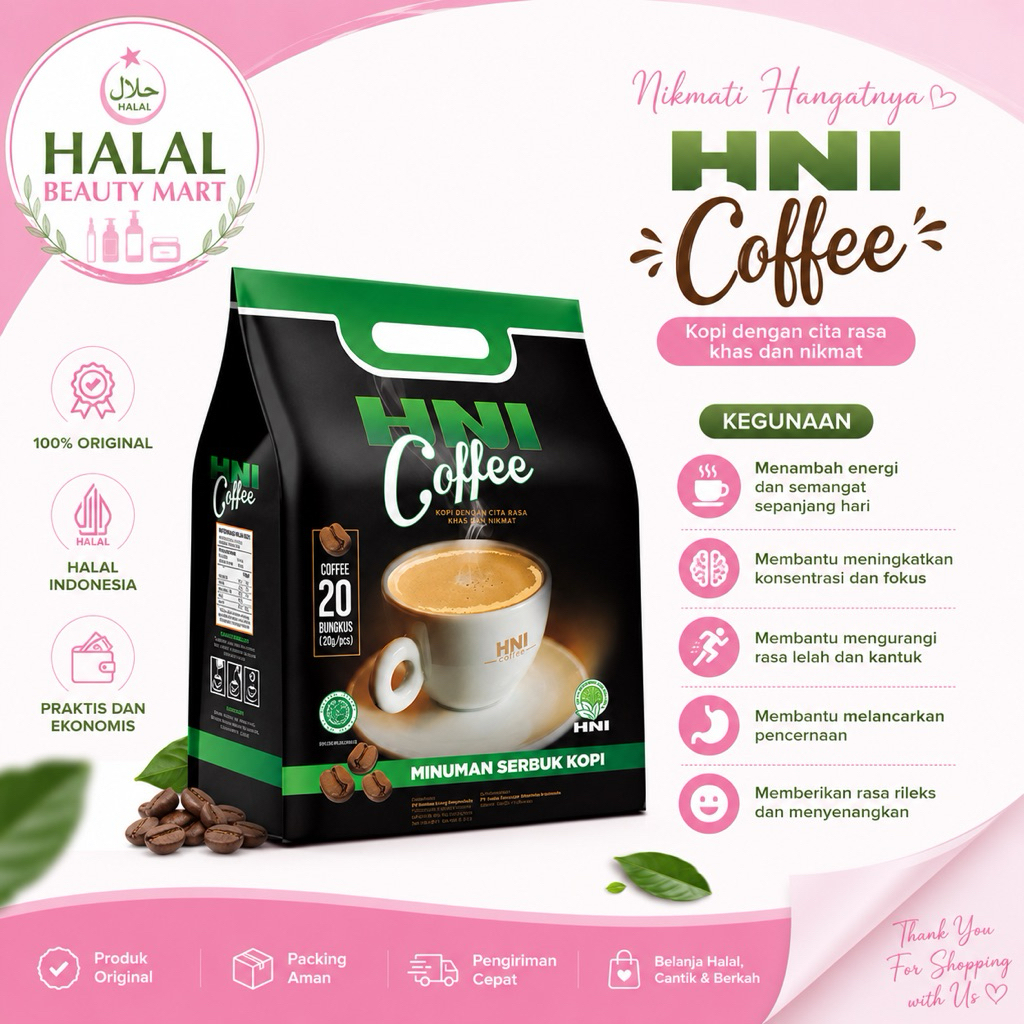 HNI COFFE | KOPI HNI | HALAL BEAUTY MART