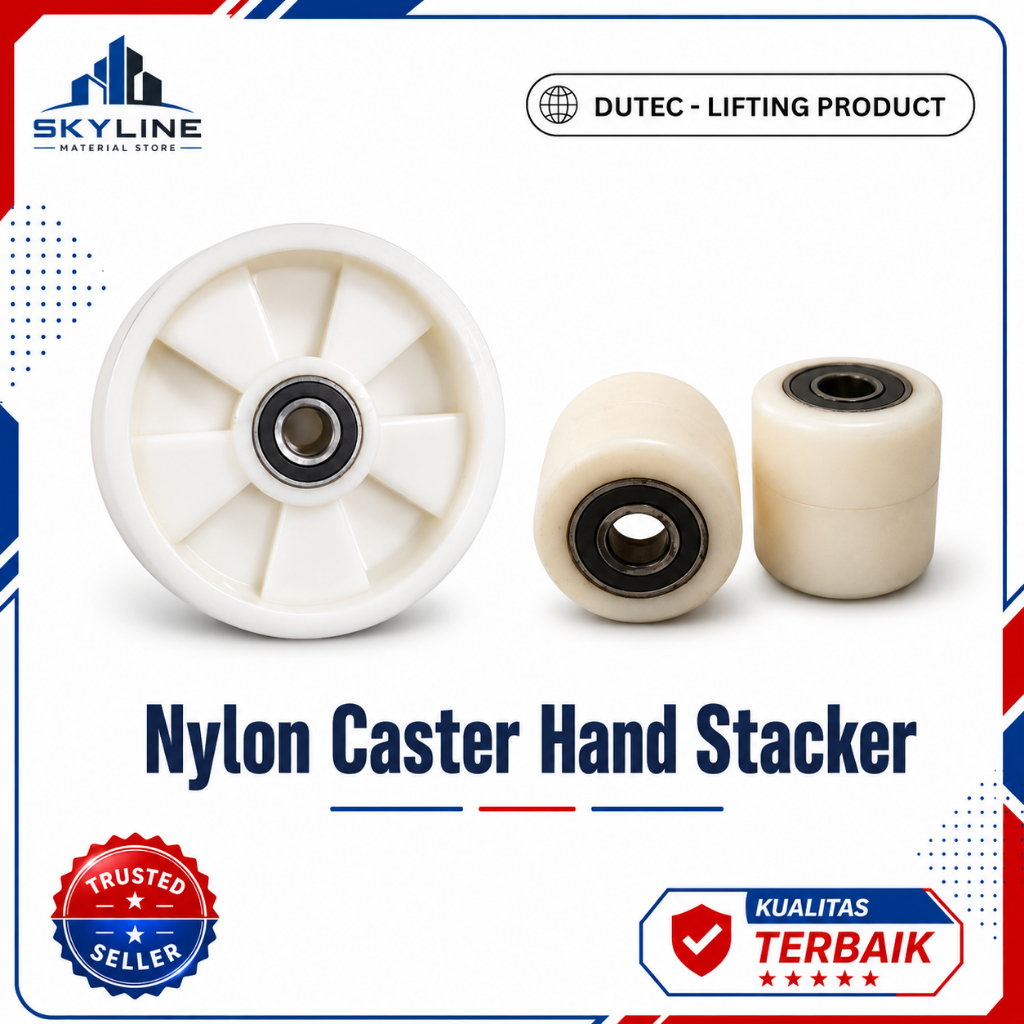 Roda Hand Stacker Nilon / Nylon Caster Sparepart Hand Stacker