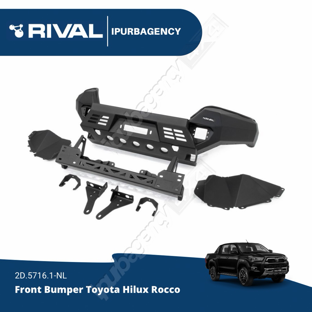 Bumper Depan - Rival Aluminium Front Bumper Toyota Hilux Revo/Rocco (2018+) 2D.5716.1-NL