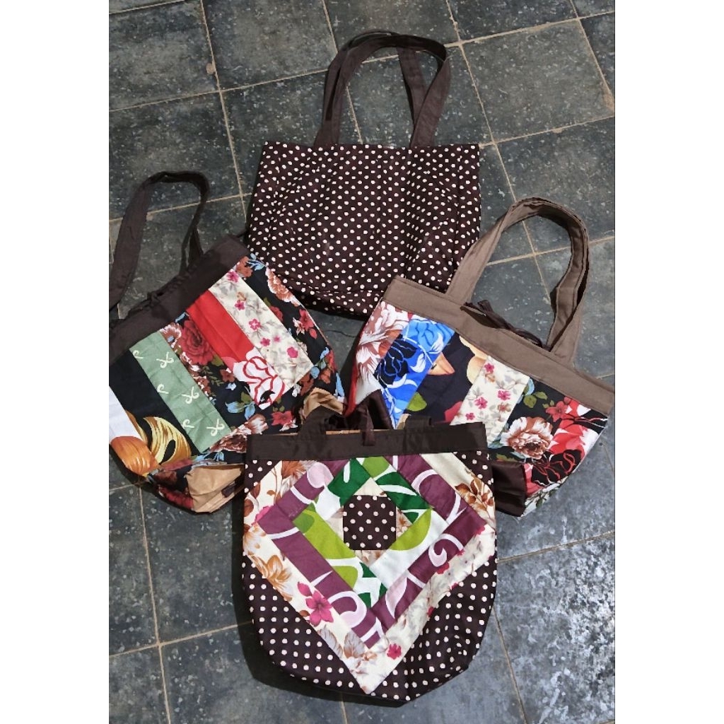 tas kain katun perca  handmade