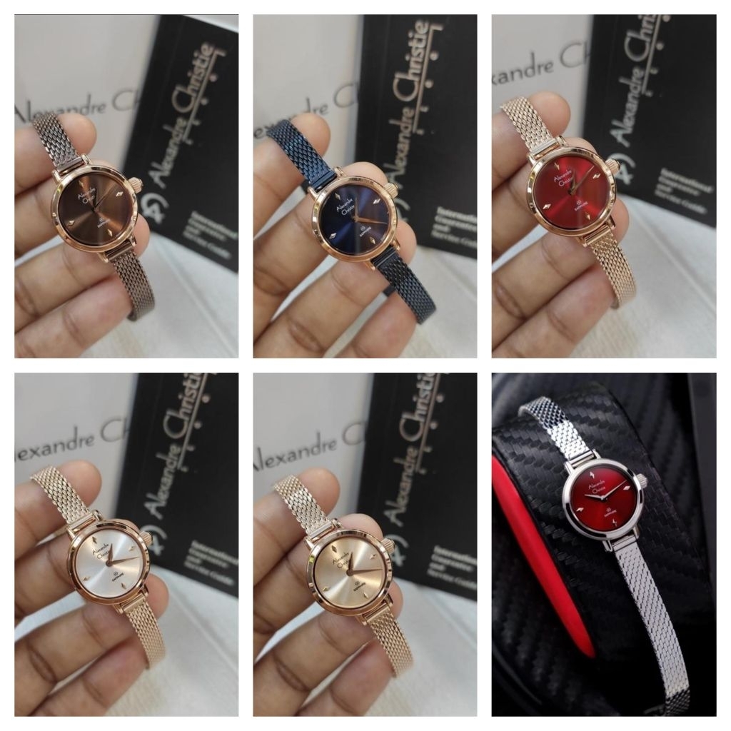 JAM TANGAN WANITA ALEXANDRE CHRISTIE ORIGINAL TALI PASIR AC 2957 / AC 2B35 / AC 2754 / AC 2682 / AC 