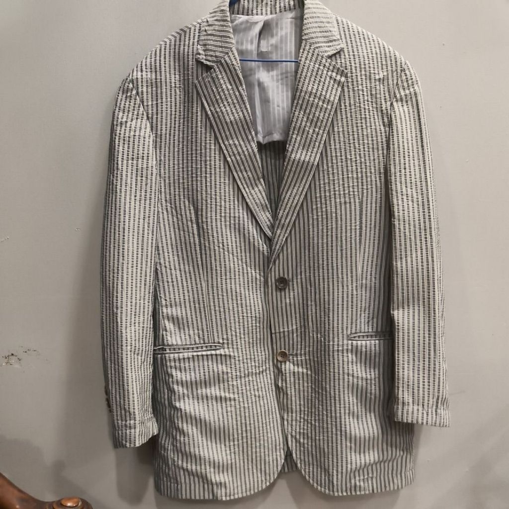 Jas blazer ggio ll garis-garis prelovd