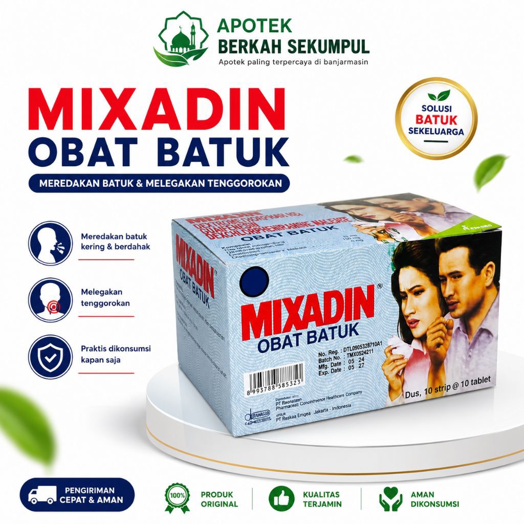 Mixadin Obat Batuk Berdahak 1 Box isi 24 Strip