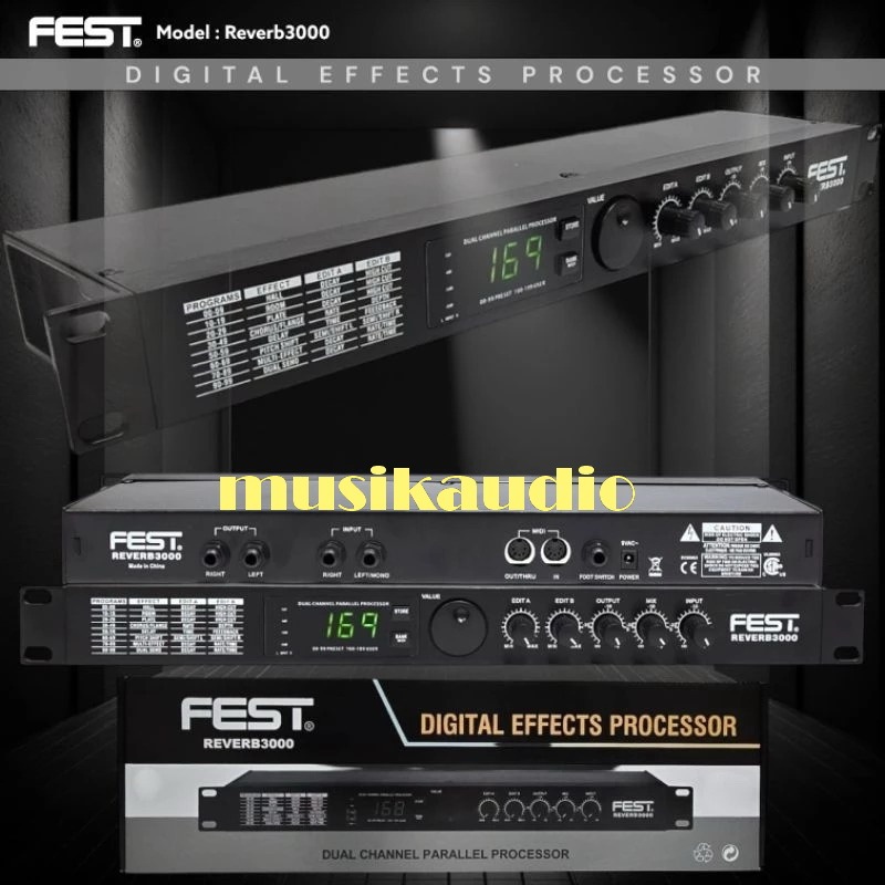 Effect vokal Fest Reverb 3000 Original reverb3000