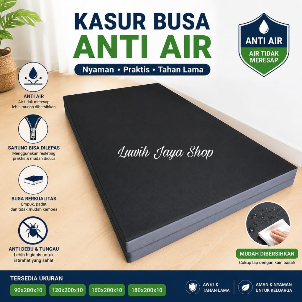 Termurah Matras Kasur Busa Anti Air/Kasur Lantai Olahraga Senam Terapi Rumah Sakit Medis Cover Water