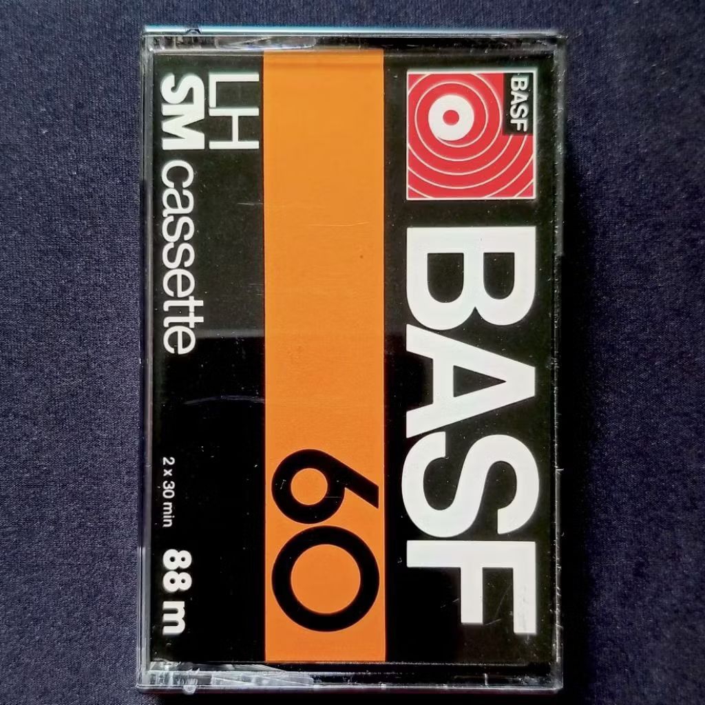 Kaset Kosong BASF LH 60 (Blank Cassette Tape) (10 pcs) (NOS / Unsealed)