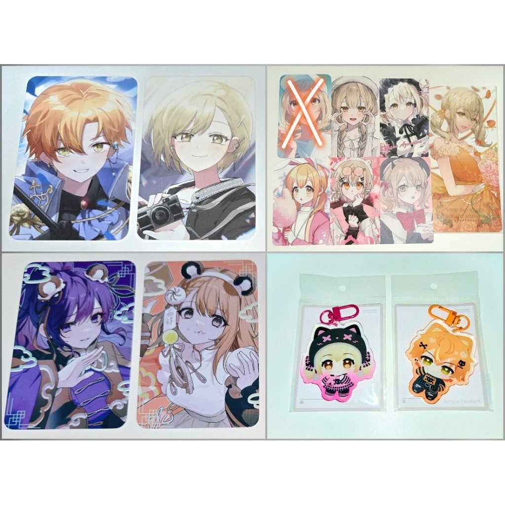 Project Sekai Fanmerch Photocard PC Set & Keychain Akito Kohane