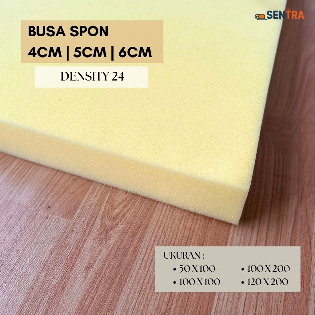 Busa Spon D24 Anti Kempes Awet Kuning Yellow Matras Kasur 4cm 5cm 6cm