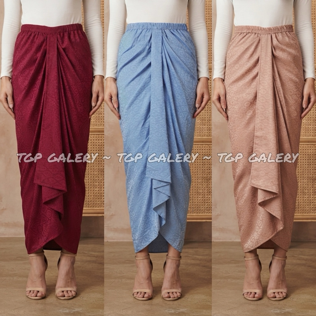 TGP Galery Wiron Rok Wiron Elegan Bahan Katun Dobby Bawahan Kebaya Modern Rok Kondangan