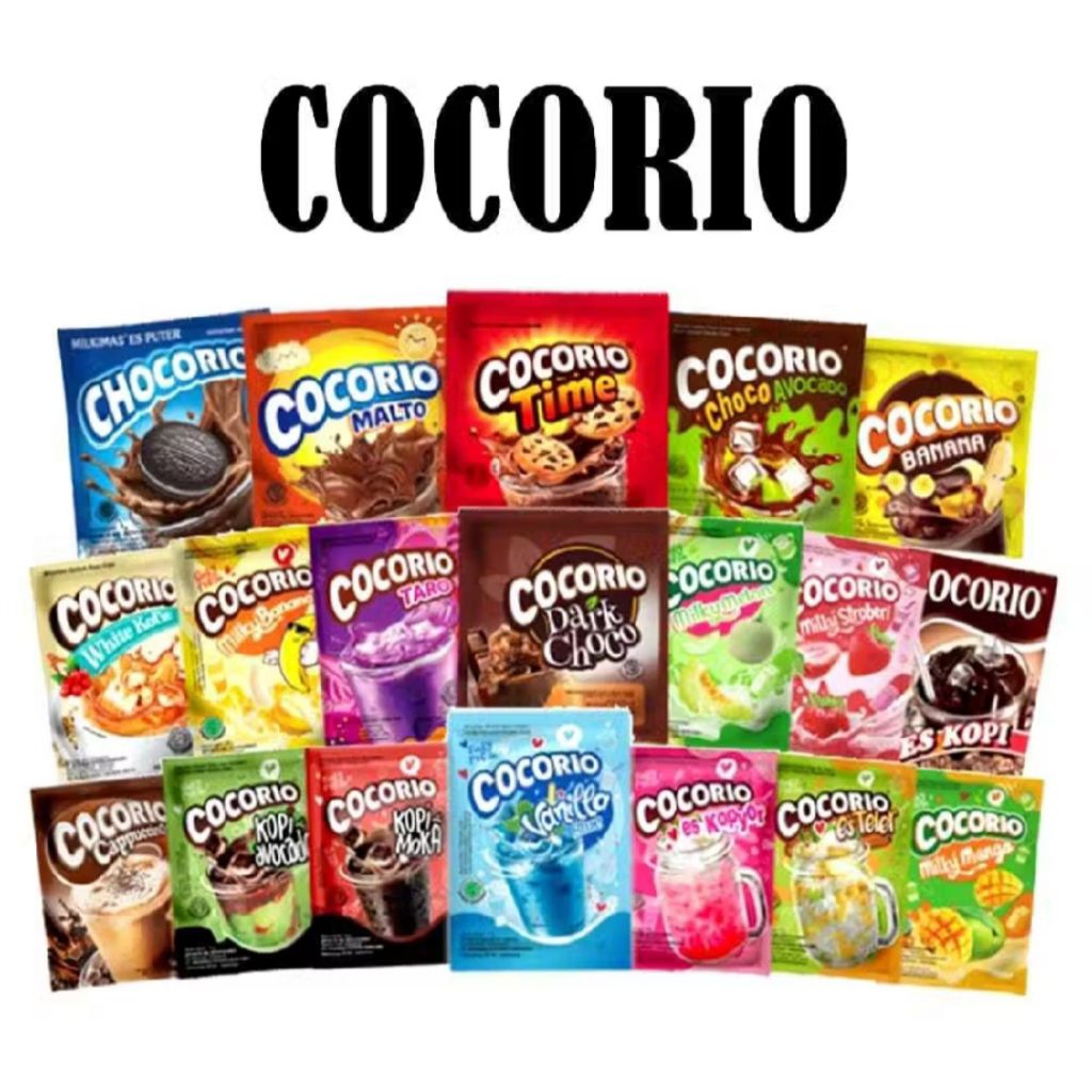COCORIO Minuman Serbuk Instan (1Pak: 120pcs) - Minuman Serbuk Rasa Buah / Dark Coklat Seduh / Minuma
