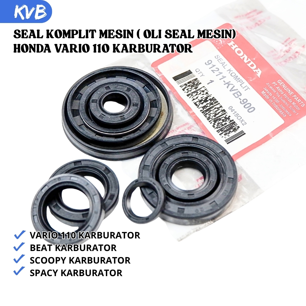 Seal Komplit Honda Beat Karbu Scoopy Karbu - Sil Komplit Set Mesin Vario 110 Karbu KVY/KVB Original