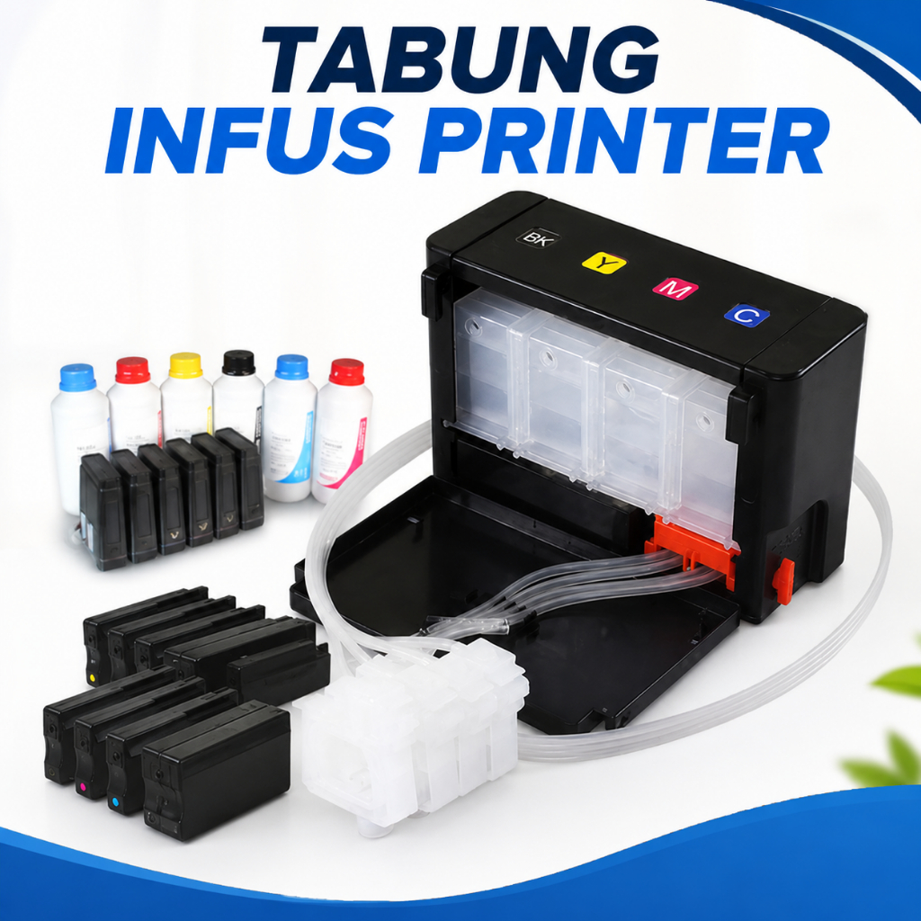 Tabung Infus Printer Box 4 Warna Sistem Infus Printer