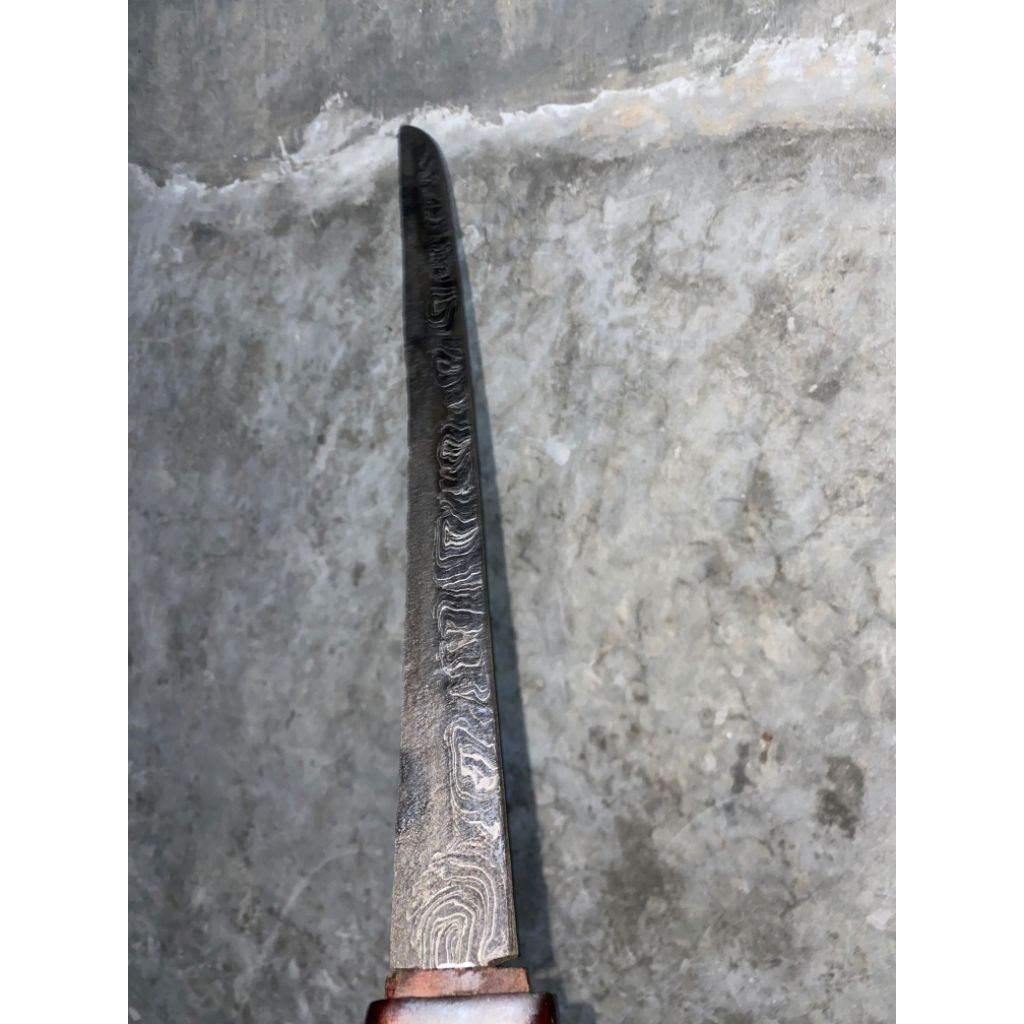 P3dang lameng sepoh estimasi majapahit ( pamor miring ) pamor batu lapak dan pamor lawe saukel