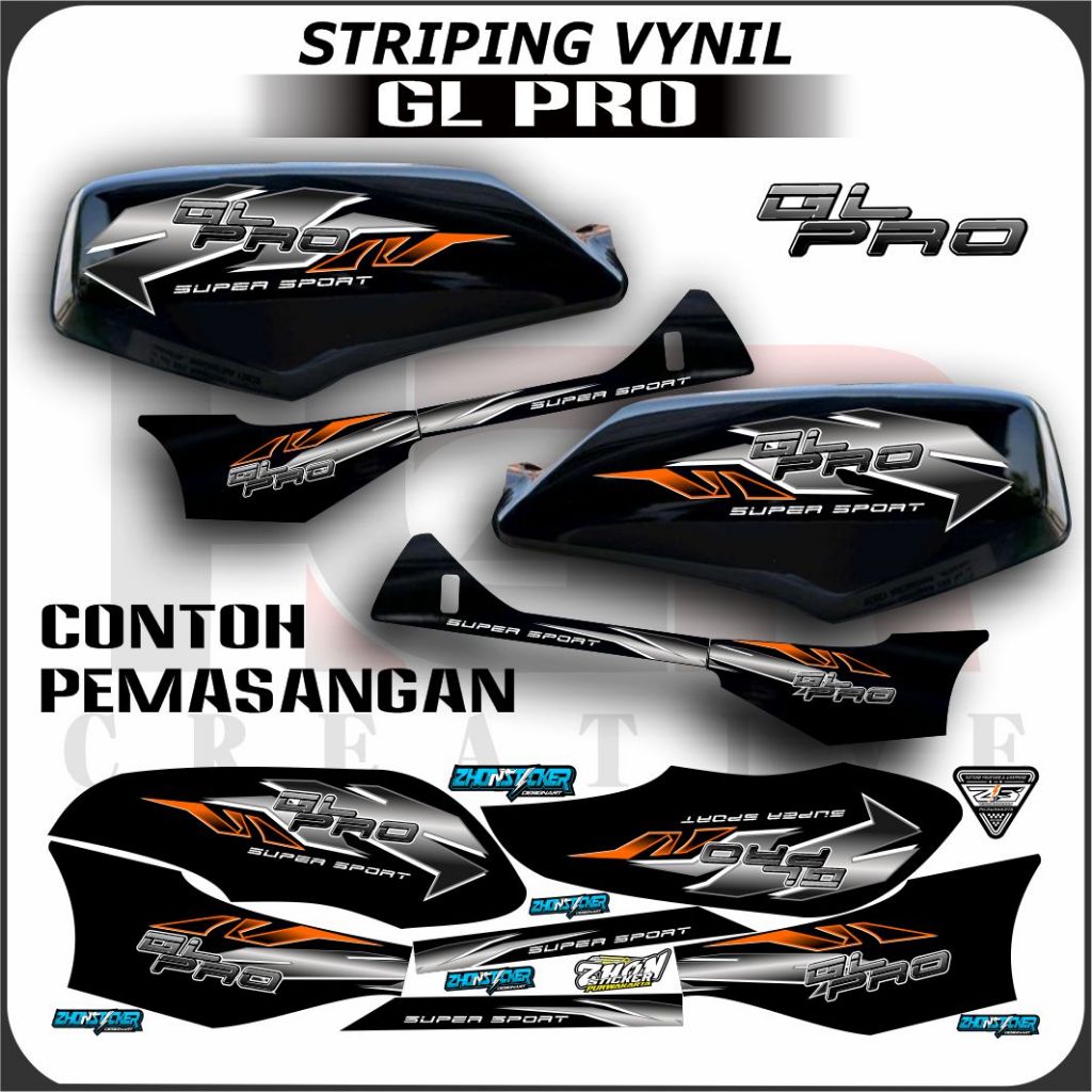STRIPING STICKER VARIASI STICKER DESAIN GL PRO LIST VARIASI DESAIN RNG