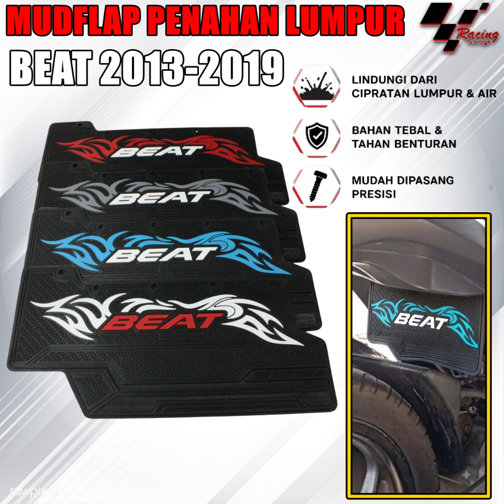 MUDFLAP BEAT OLD LAMA FI ESP F1 2013- 2019 MUDLAP LAP FLAP PENAHAN LUMPUR