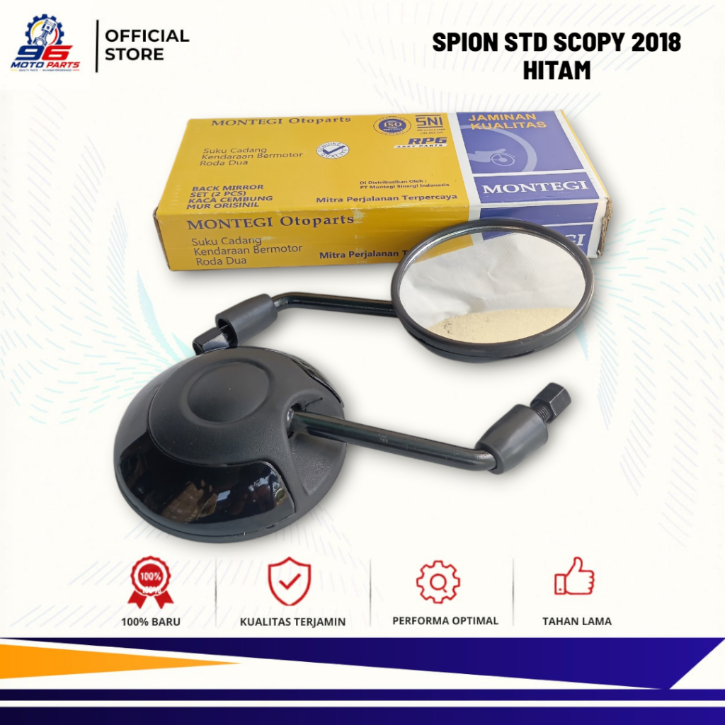 Spion motor honda scopy gagang hitam universal honda SCOPY 2018